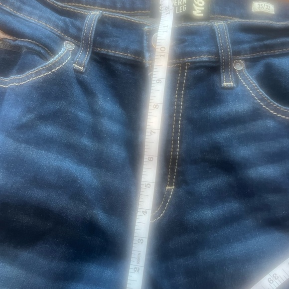 Ariat Mens M8 Modern Slim Leg 35/32 Blue Jeans Western Workwear VGUC - Picture 11 of 14